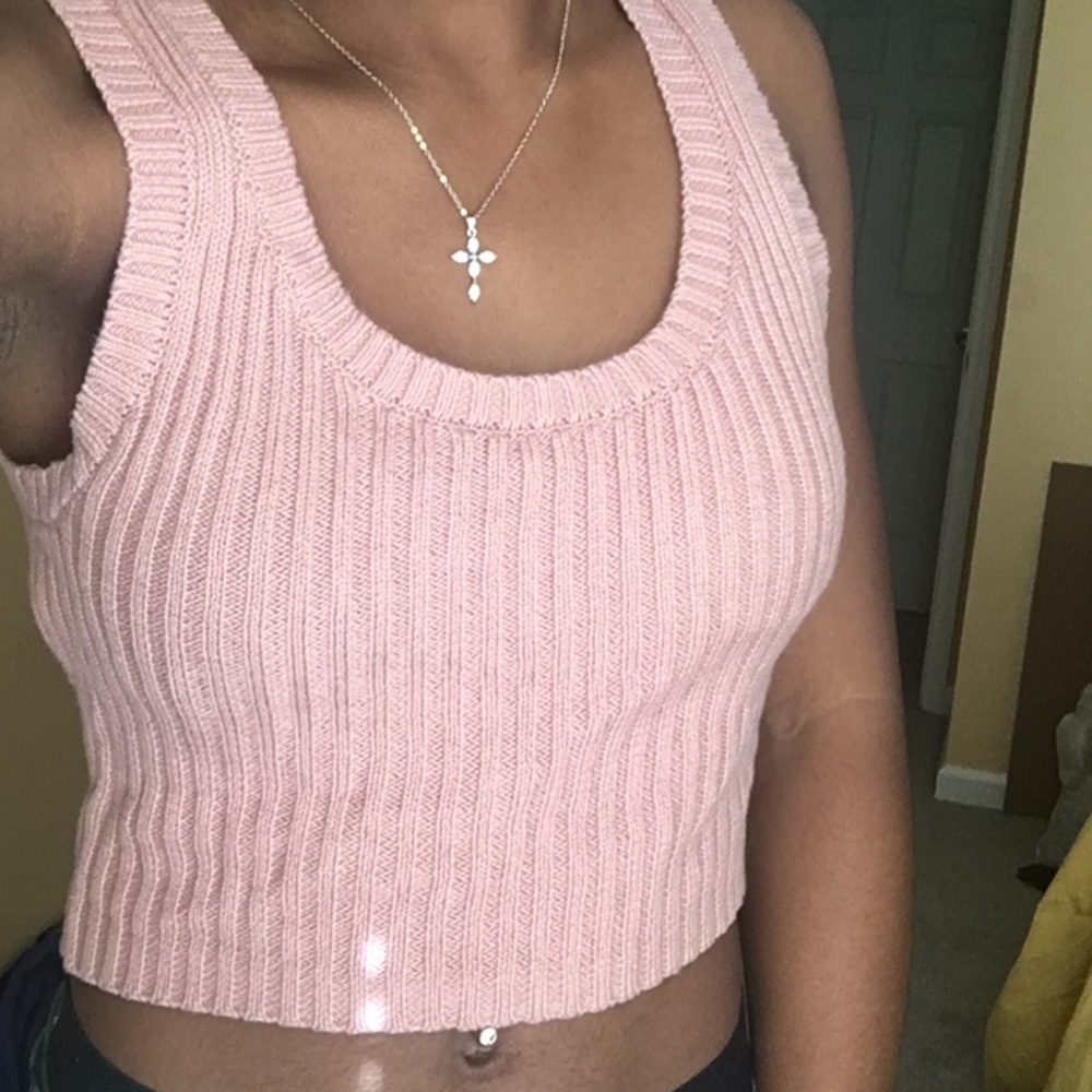 Cute sweater crop top
